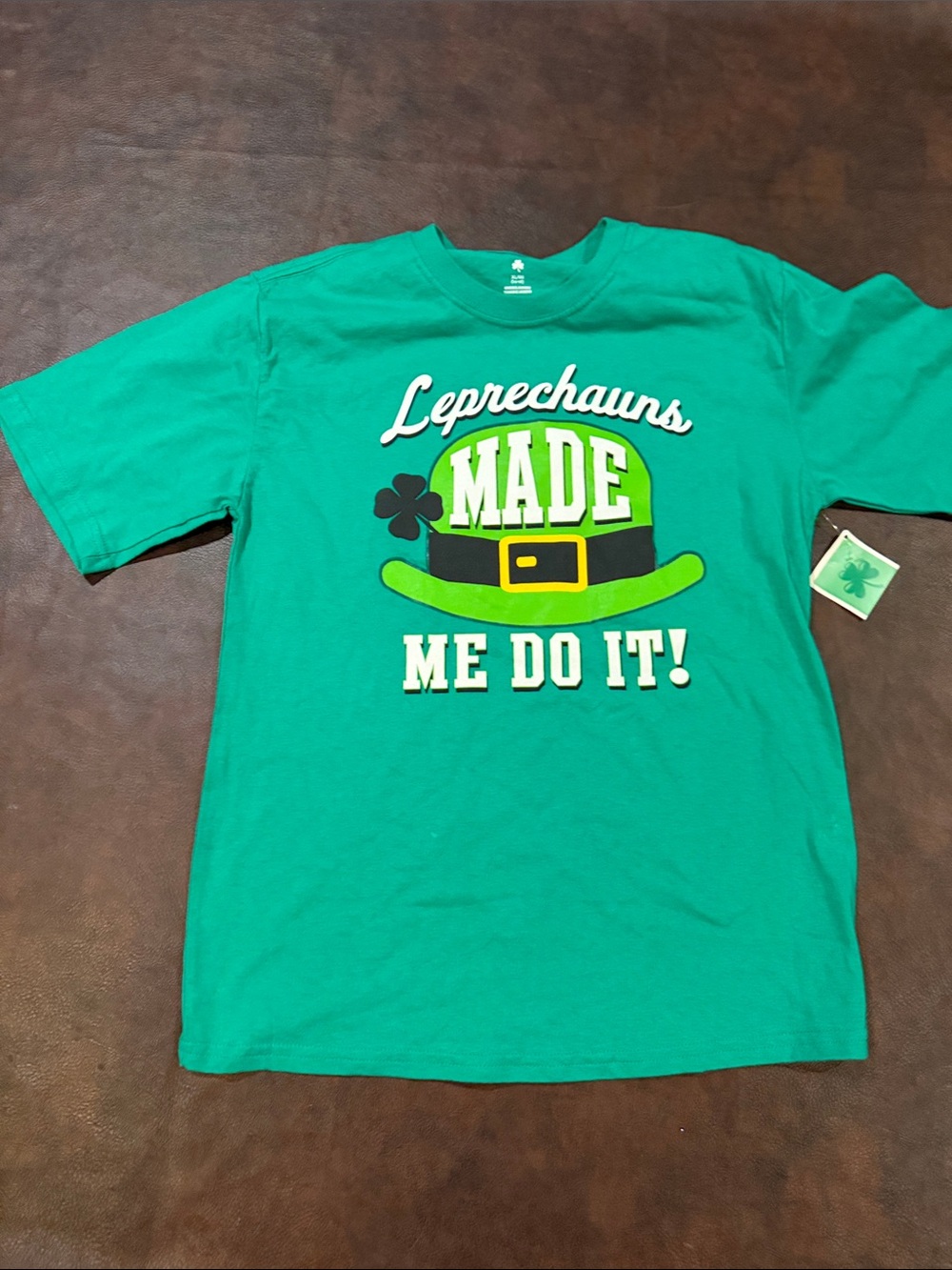 Green 'Leprechauns Made Me Do It!' Graphic T-Shirt - kids